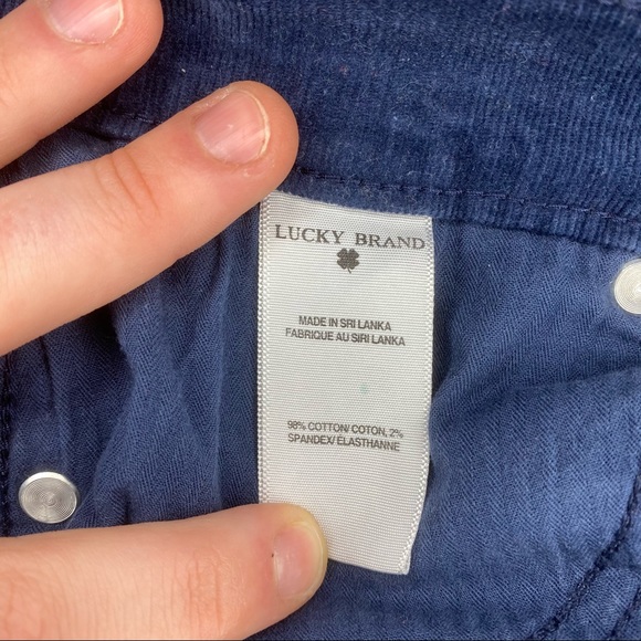 Lucky Brand Zoe Skinny Raw Hem Corduroy Pants - Picture 7 of 9